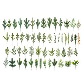 Artificial Pine Needle Leaf Manufacturer - Christmas Decoration Supplies 2025 Small Single Decoration Leaves