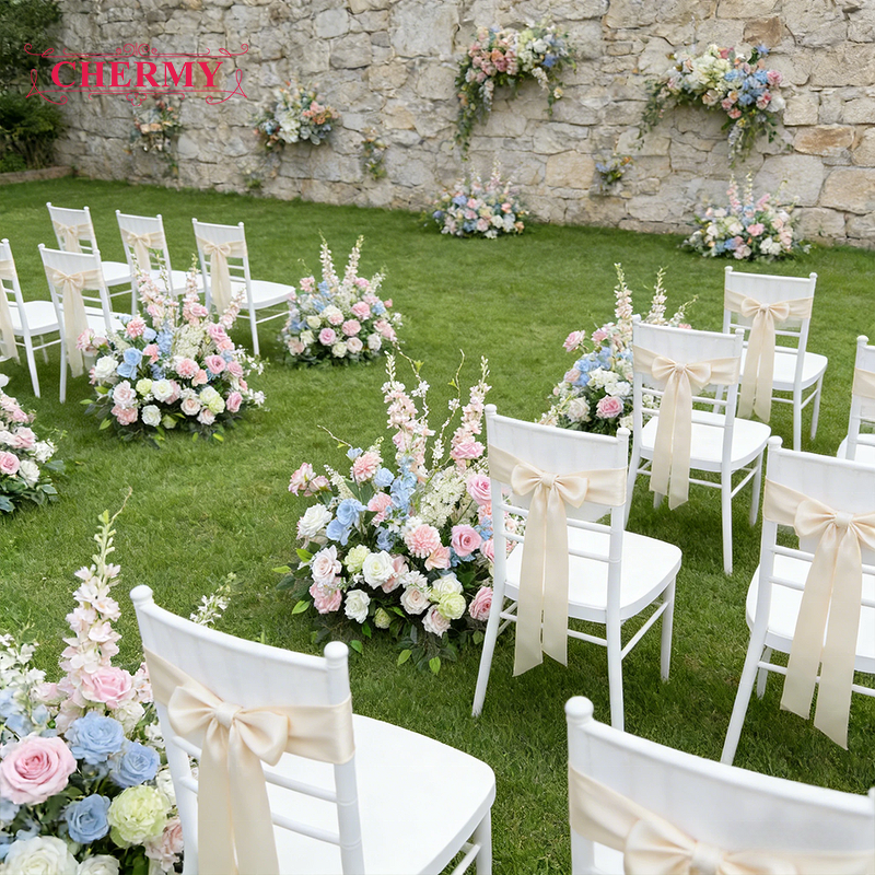 Artificial Silk Aisle Flower Runner Manufacturer - Wholesale Luxury OEM Pink & Purple Roses