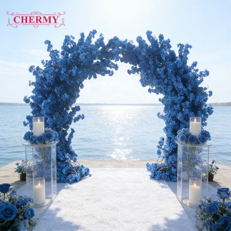 Artificial Cherry Blossom Tree Arch Manufacturer - High Quality White Pink Custom for Wedding Backdrop
