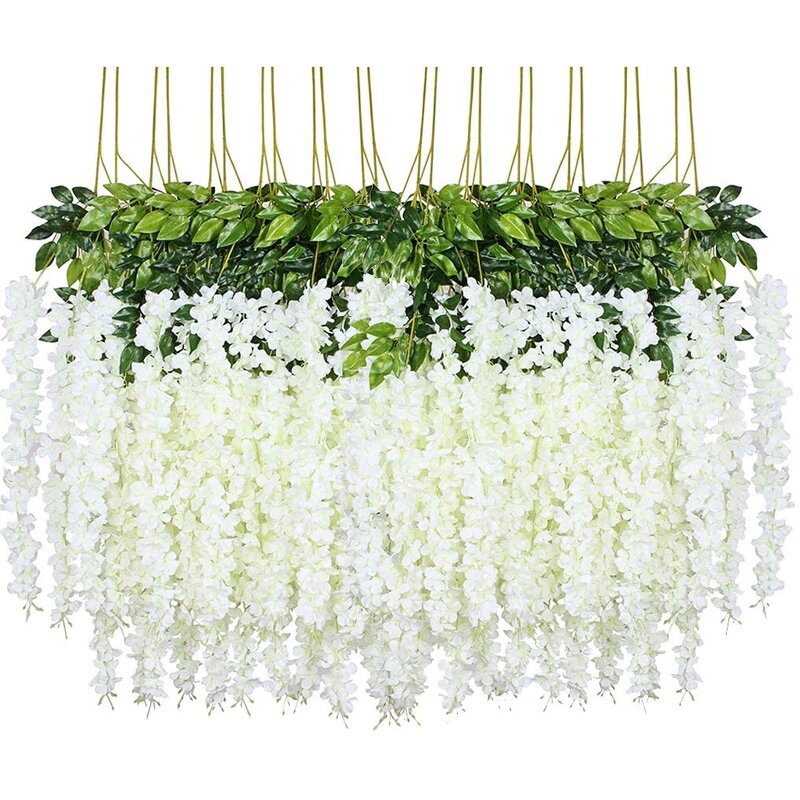 Artificial Silk Wisteria Manufacturer - Factory Wedding Centerpieces Hanging Vine for Decoration