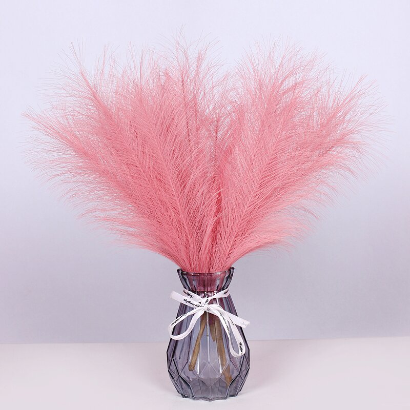 Artificial Pampas Grass Manufacturer - High Quality 7 Forks Small Single for Wedding Hot Sale