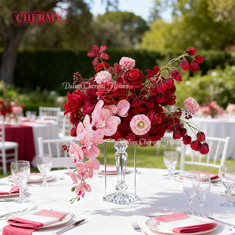 Artificial Silk Flower Ball Manufacturer - OEM Decorative for Wedding Event Table Centerpieces