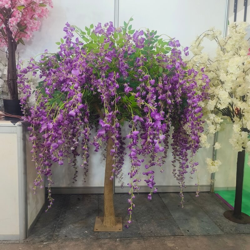 Artificial Wisteria Tree Manufacturer - OEM Large Wisteria Flower for Outdoor Wedding Decor