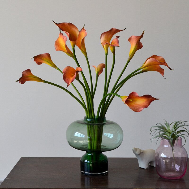 Artificial Calla Lily Manufacturer - TH1225 Wholesale Real Touch EVA White for Home Table