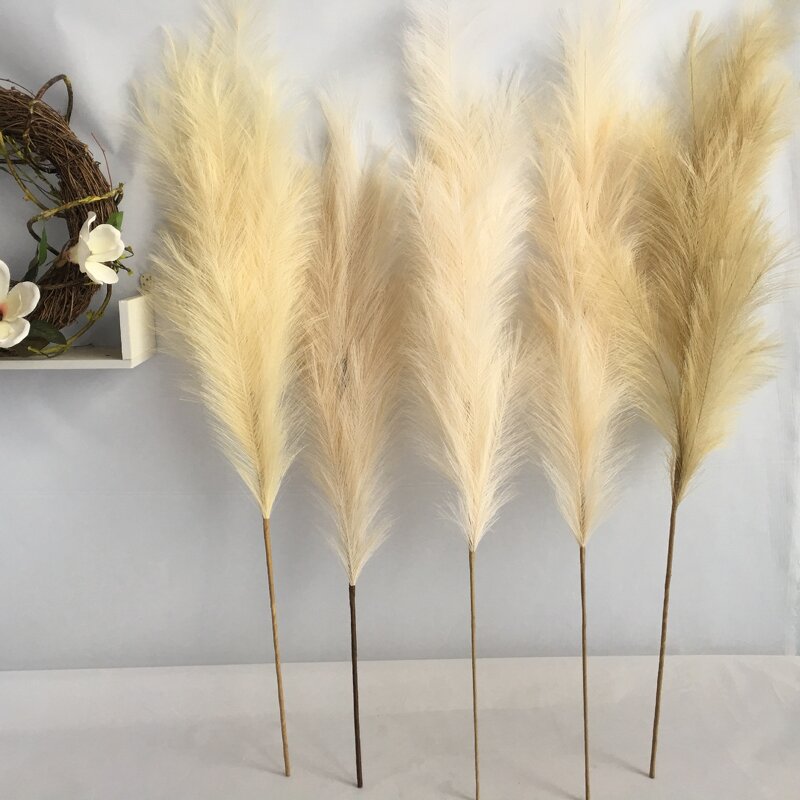 Artificial Pampas Grass Manufacturer - High Quality 100cm 39 Inch Pink White Beige for Shop Art Gallery