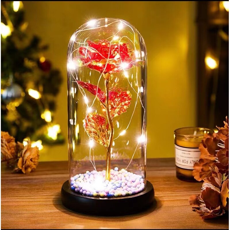 Galaxy Rose Manufacturer - Bella Y Bestia in Glass Dome for Valentine's Day Mother's Day Gift