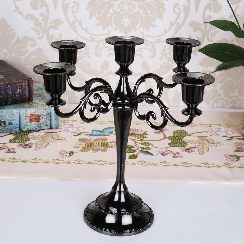 Metal Candelabra Manufacturer - 5 Arm for Weddings Table Centerpieces Taper Luxury Candles Holder