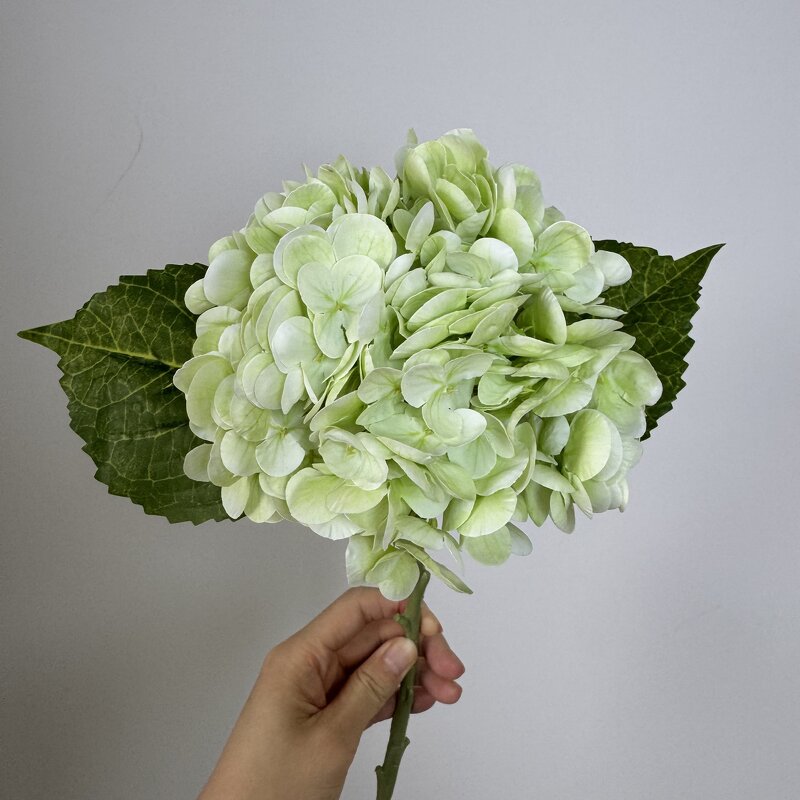 Artificial Hydrangea Manufacturer - Real Touch Dark Green for Home Decor