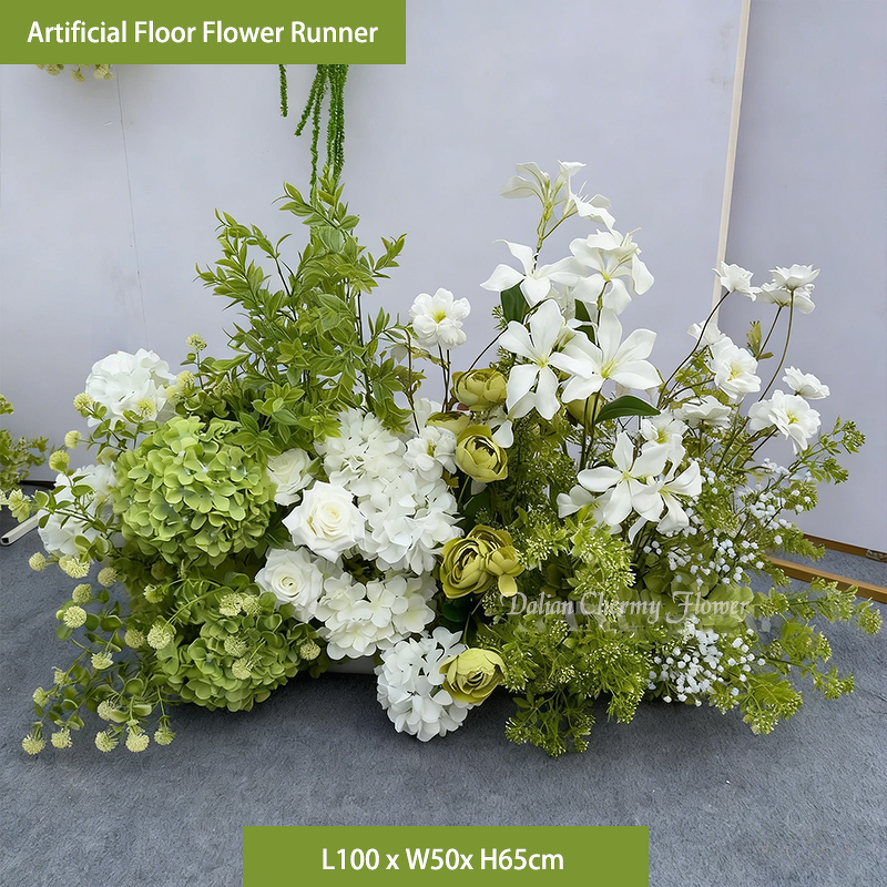 Artificial Silk Flowers Ball Manufacturer - Floor Runner 100cm Handcrafted for Graduation Table Factory Direct