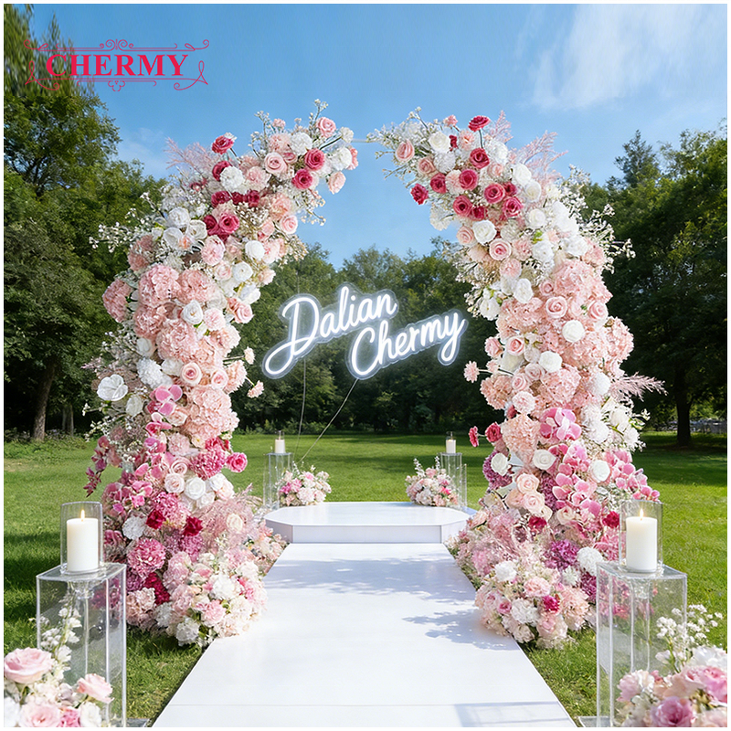 Artificial Flower Arch Manufacturer - Wholesale 2026 New Spring Silk Rose Hydrangea Dark Green