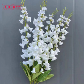Artificial Bellflower Manufacturer - TH1561 Factory Supply Silk Campanula Long Steam Lily of the Valley