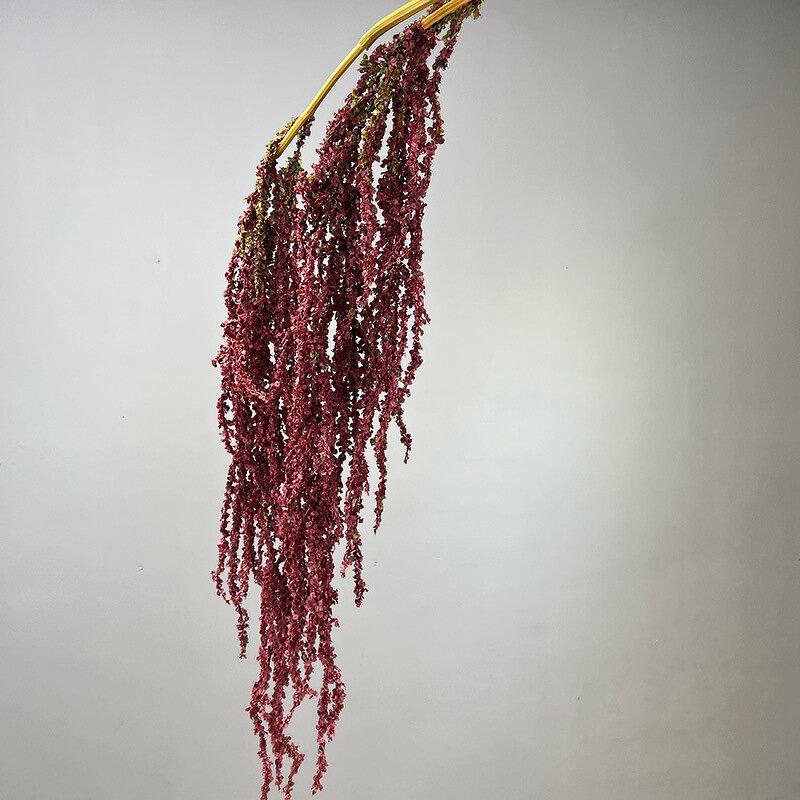 Artificial Hanging Rice Flowers Manufacturer - TH1530 Long Stems White Green Wedding Hang Flower