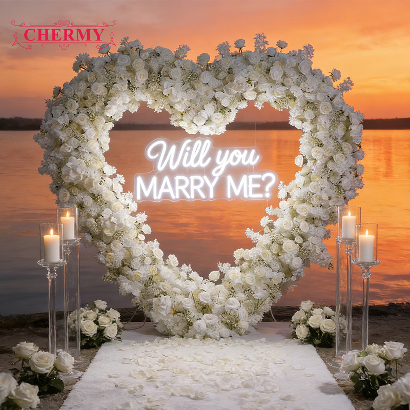 Artificial Flower Arch Manufacturer - 2026 New High Quality Heart Shaped Luxury Rose with Flowers