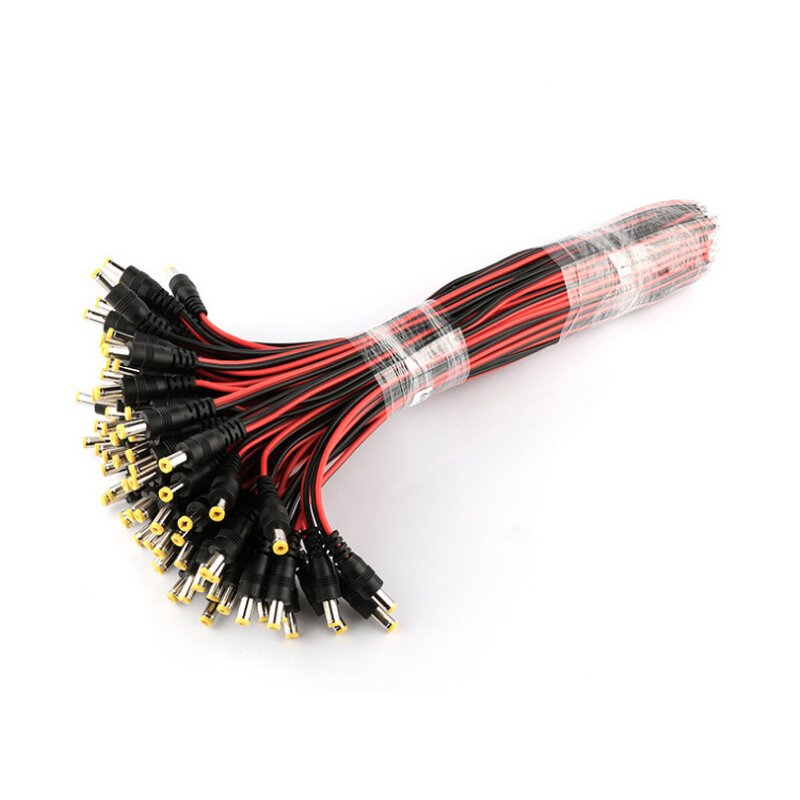 Power Cord - Custom DC 12V 2A CCTV - 5.5*2.1mm PVC LED Strip - Male to IEC Female Connector