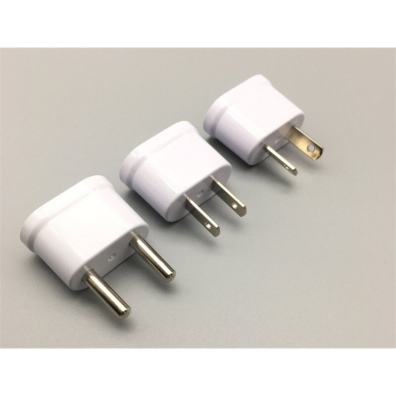 AC Power Cord - White 2-Pin IEC Male Connector - 2A Rated Current - Korean Home Converter