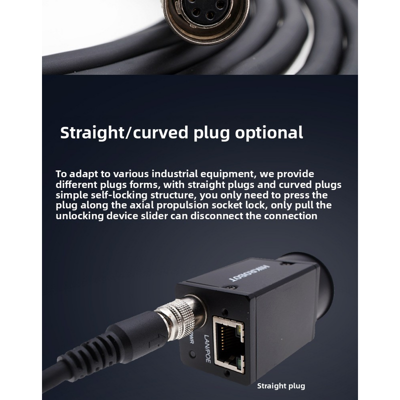 Wire - Hr10A-7P-6S 6-Pin Female Hirose - Industrial Camera CCD Lens 15m Power Extension IEC Female