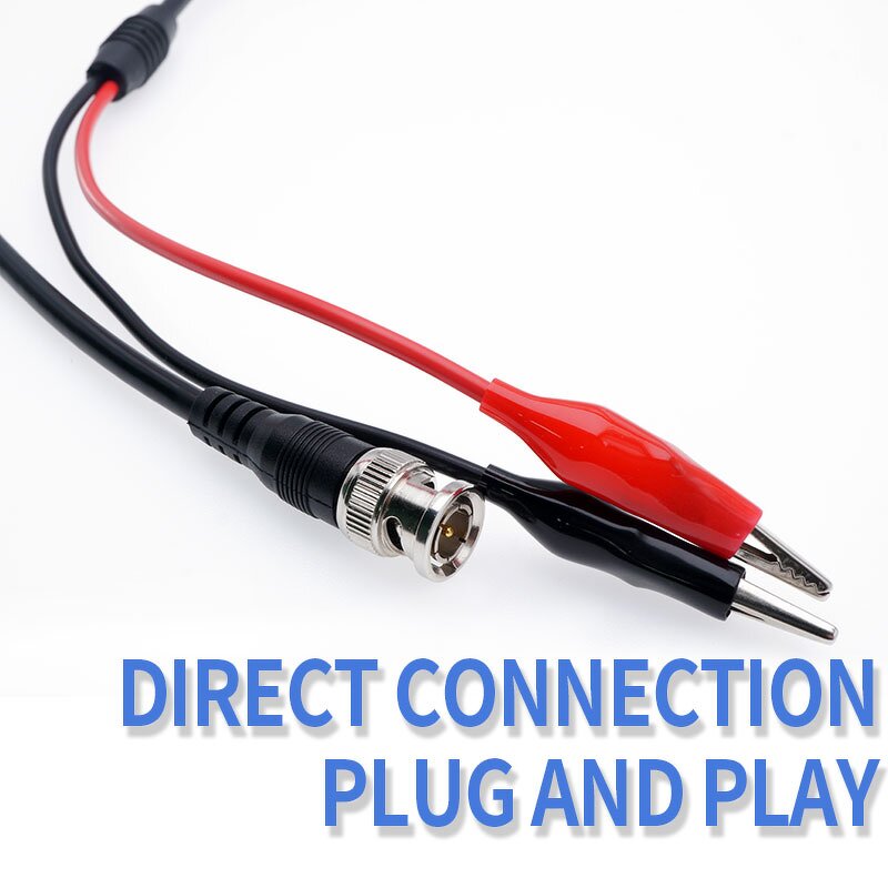 Test Probe Cable - OEM Factory BNC Crocodile Clip - Q9 Male Dual Alligator - IEC Female Pure Copper