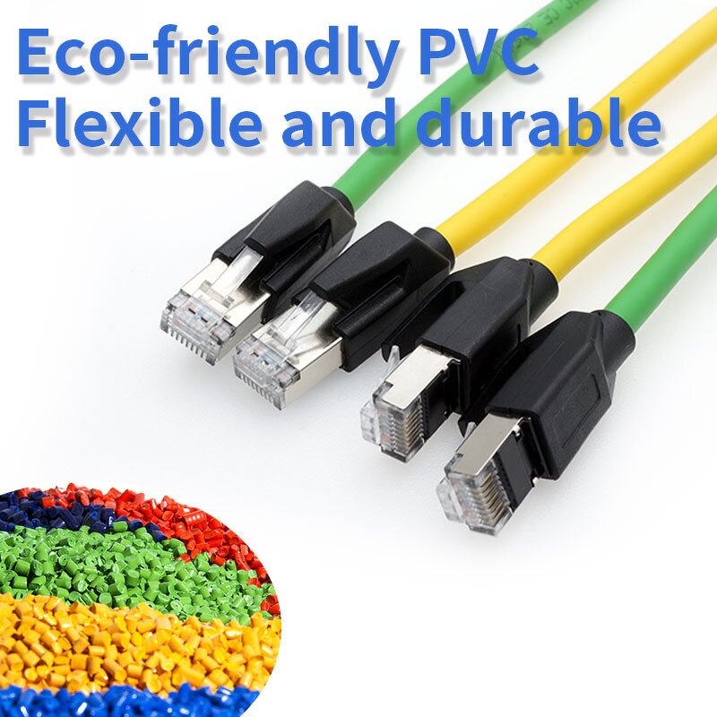 Network Cable - Industrial Profinet Cat6A 8Pin RJ45 Copper - High Flexible Drag Chain Shielded