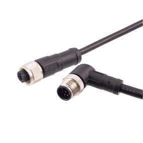 Cable Connector - Custom Cat 6 Power Extension - M8 Connector 3 Pin - Audio Video Electrical PC Housing