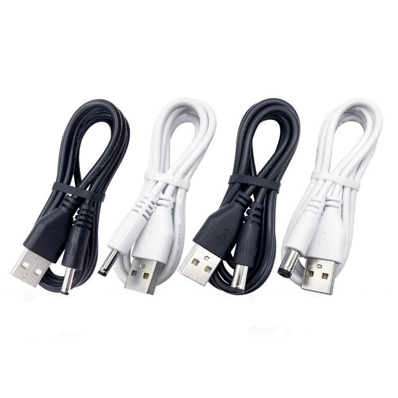 Power Cable - USB DC 1 Male Connector - 3.5x1.35x10 5.5*2.1mm CCTV 5525 LED Adapter OEM Jack