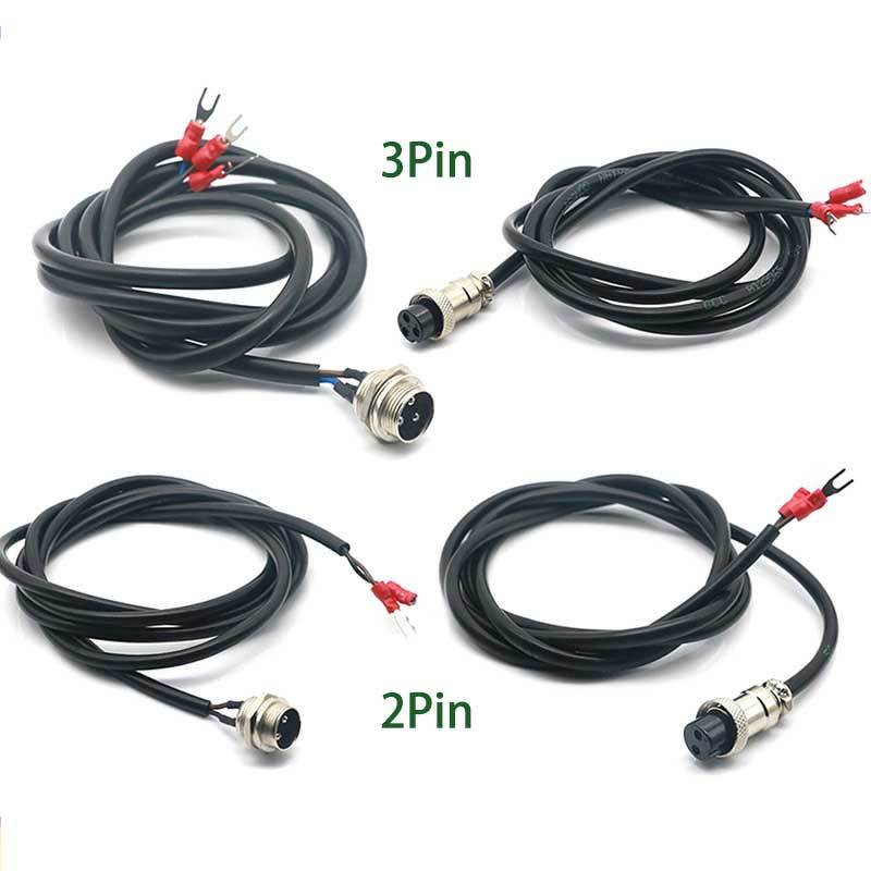 Aviation Connector - GX16 2/3/4/5/6Pin Waterproof - Copper Wires Cable Assemblies - Male Female
