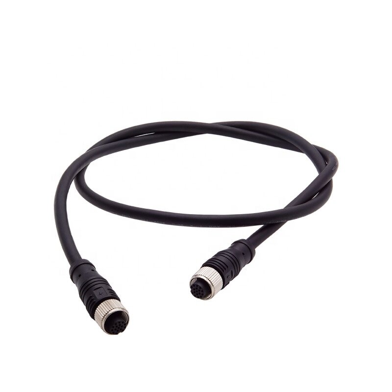 Connector - Custom M12 ITT Male Female PVC Waterproof - Pure Copper Aviation Joint Power Extension