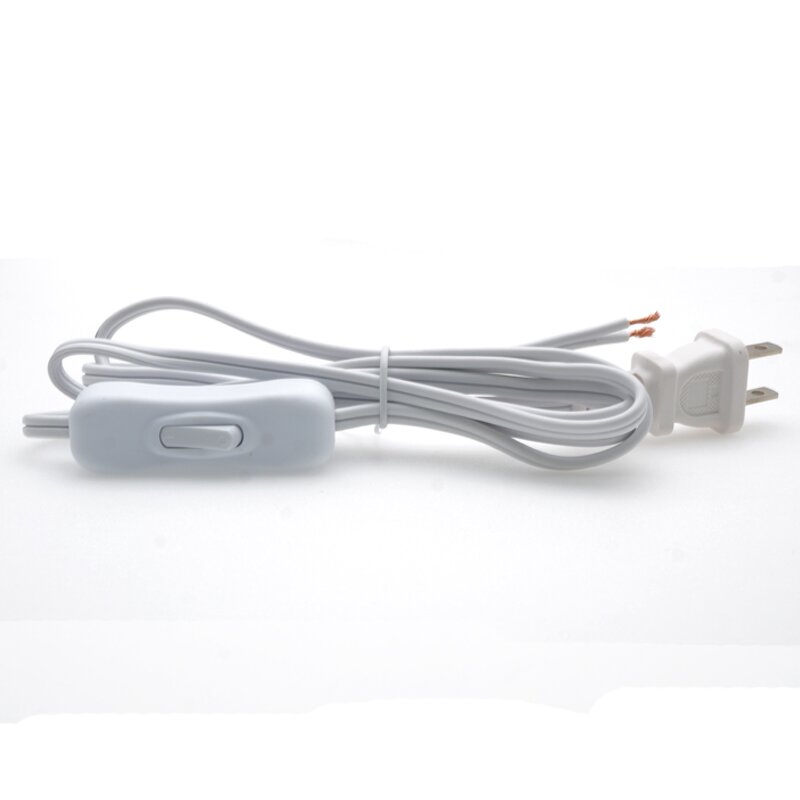 Power Cord - USA 110V AC Extension Supplies - 2-Pin Plug 18AWG Copper Cable - 303 On/Off Switch 15A