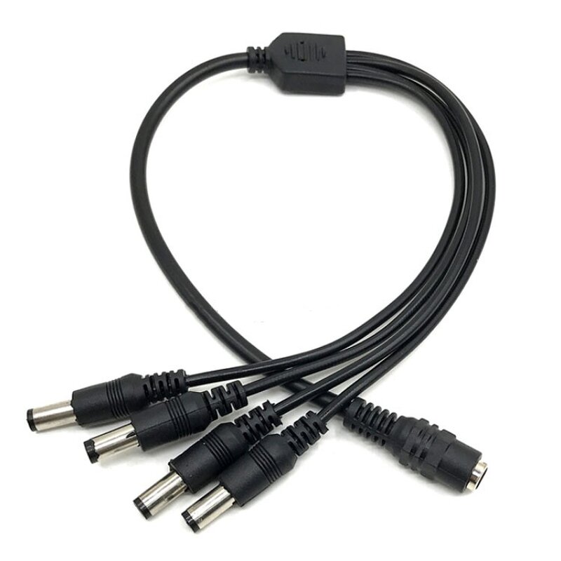 DC Connector - 5.5 X 2.1*2.5mm 1F6M Y Splitter - CCTV LED Jack Camera Copper Supply