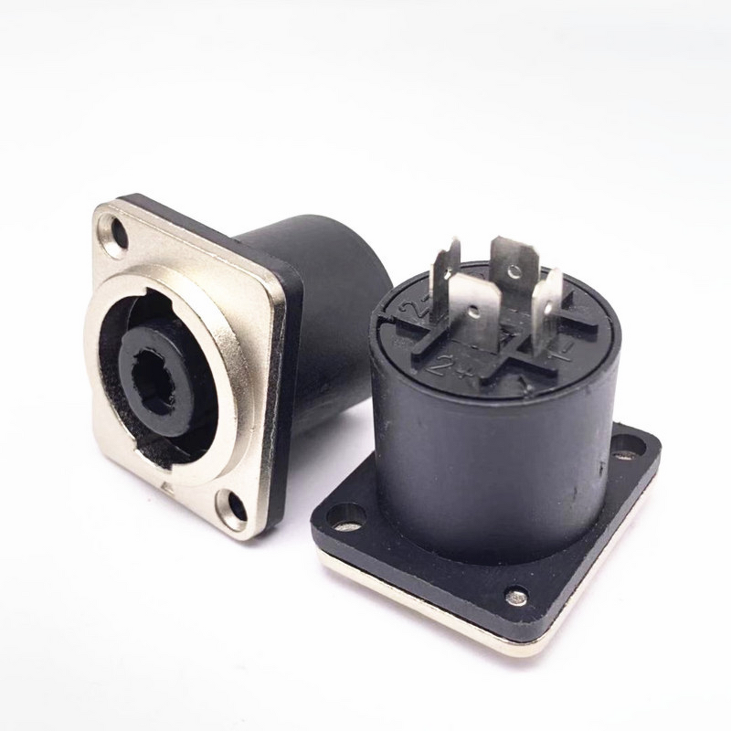 Audio Connector - Professional 4-Core Stage Audio Mixer - 10A Copper Contact - Metal Audio Socket