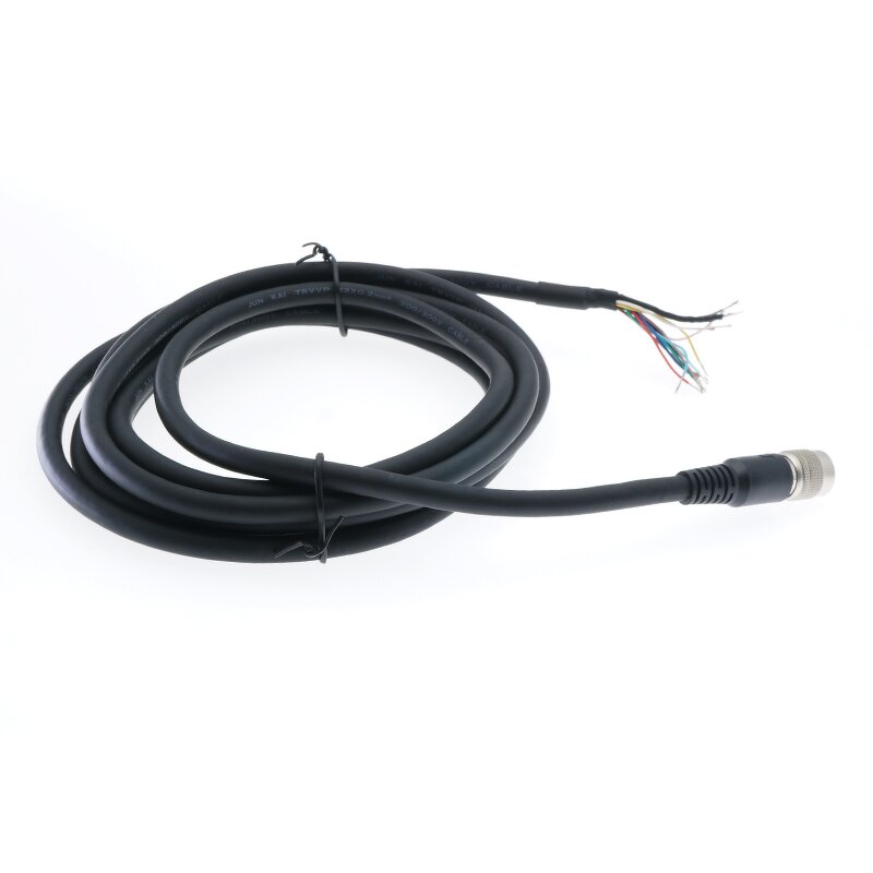 Power Cord - 3M Soft PVC 12-Core Fine Copper - Aviation Plug Industrial Camera Trigger High Flex