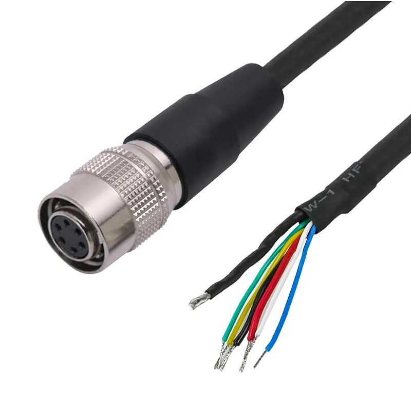 Power Cable - ZHONGFEI Hr10A-7P-6S 6-Pin - Hirose Industrial Camera Aviation CCD Lens Extension