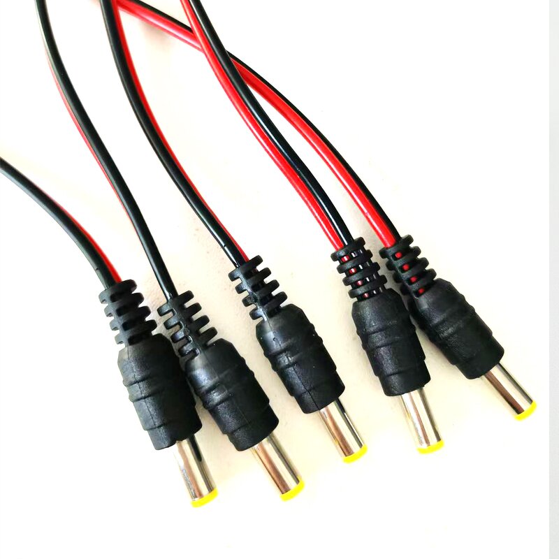 Power Cord - Custom DC 12V 2A CCTV - 5.5*2.1mm PVC LED Strip - Male to IEC Female Connector
