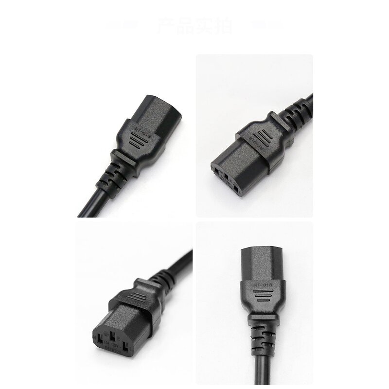 AC Power Plug - 3 Prong Extension Cord - Table Lamp American Standard 14/16/18AWG - NEMA Flat Head