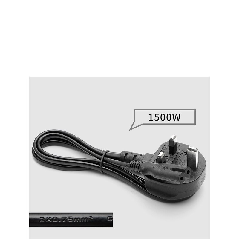 Power Cord - BS Certified 0.75mm² British Stand Pure Copper - 8 Shape Tail Lamp 2 Core Plug