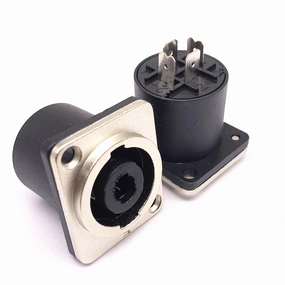 Audio Connector - Professional 4-Core Stage Audio Mixer - 10A Copper Contact - Metal Audio Socket