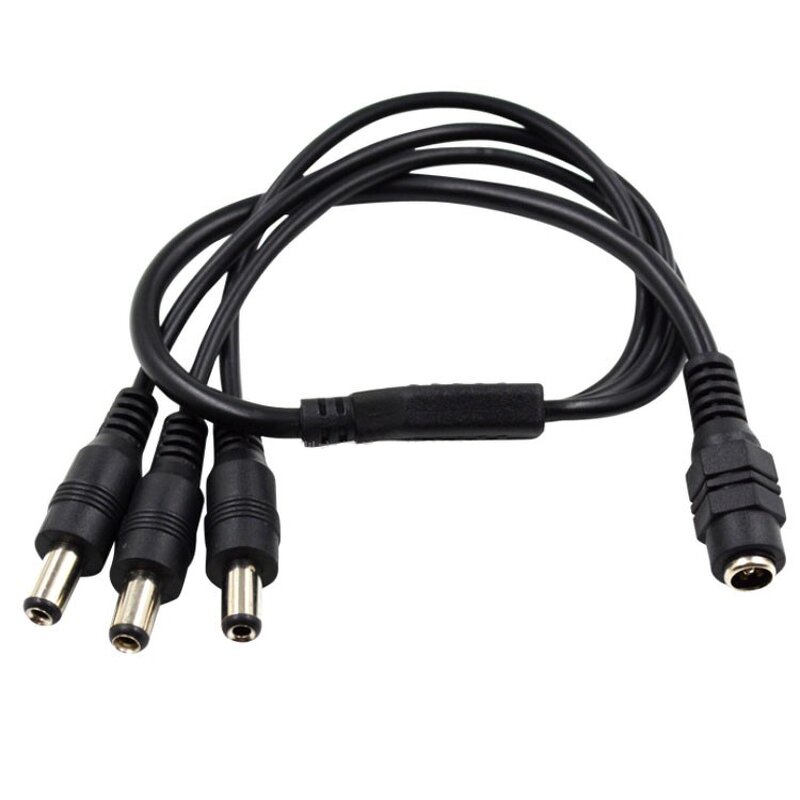 DC Connector - 5.5 X 2.1*2.5mm 1F6M Y Splitter - CCTV LED Jack Camera Copper Supply