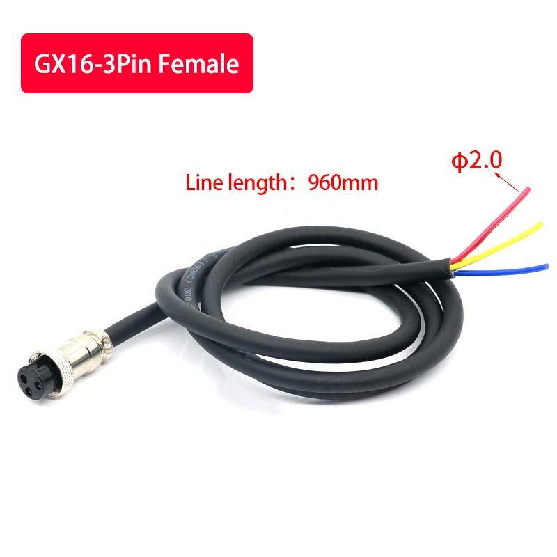 Aviation Connector - GX16 2/3/4/5/6Pin Waterproof - Copper Wires Cable Assemblies - Male Female