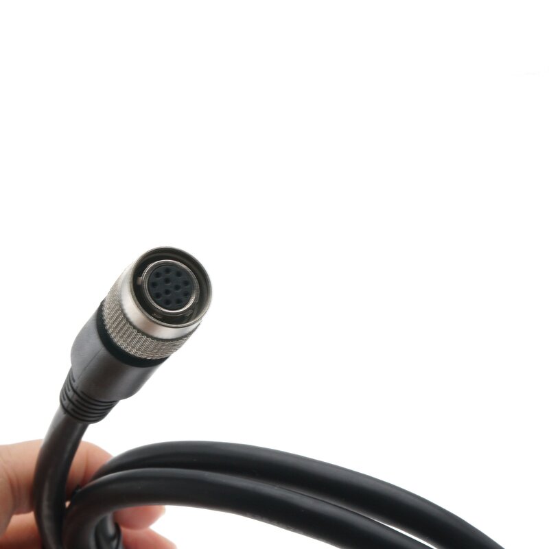 Power Cord - 10m High Flex Industrial Camera Trigger - Soft PVC 12 Core Female Hirose Hr10a-7p-12s