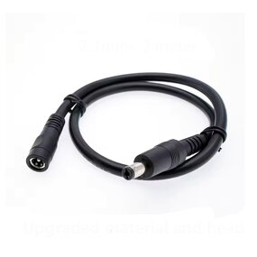 DC Power Cable - 5.5*2.5/2.1mm Straight DC5525 Plug - Open Extension Male to Female 1 Pin Custom Audio