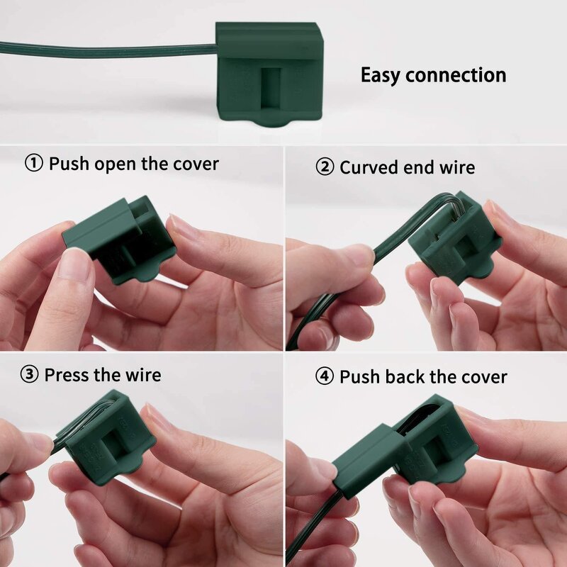 Power Socket - Inline 125V 6/8AMP Female/Male - SPT2 Extension Cord - Outdoor Home Garden