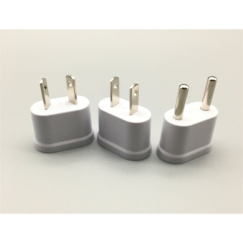 AC Power Cord - White 2-Pin IEC Male Connector - 2A Rated Current - Korean Home Converter
