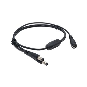 Power Adapter - ZHONGFEI DC Cord Y Splitter - 5.5x2.1/2.5mm 15A 12V - Female to Male DC Plug