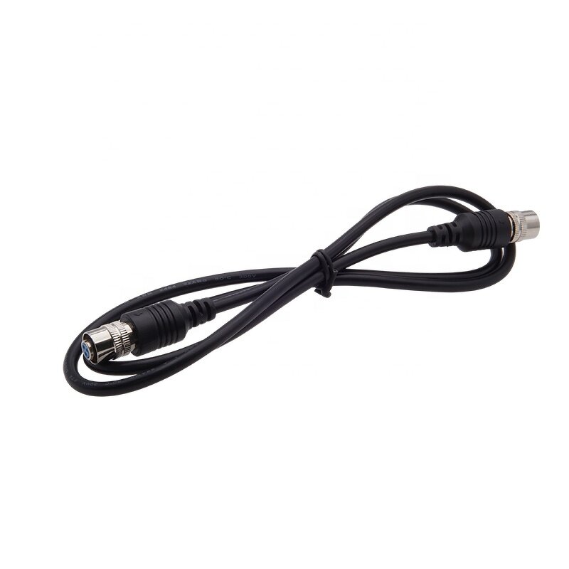 Power Cord - XS8 Series 2m 3-Core - Fine Copper Joint Cable - Male Female Black 4mm Extension