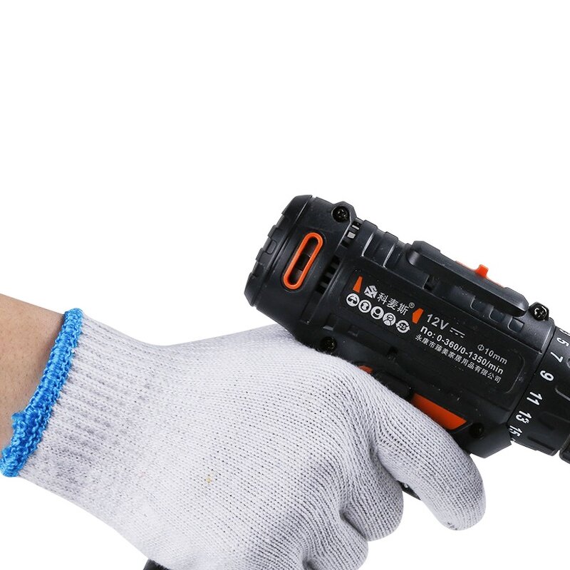 Work Gloves Manufacturer - 7/10 Gauge Cotton Knitted 70% Cotton Blend Elastic Knitted Cuff 23cm for Light Duty & General