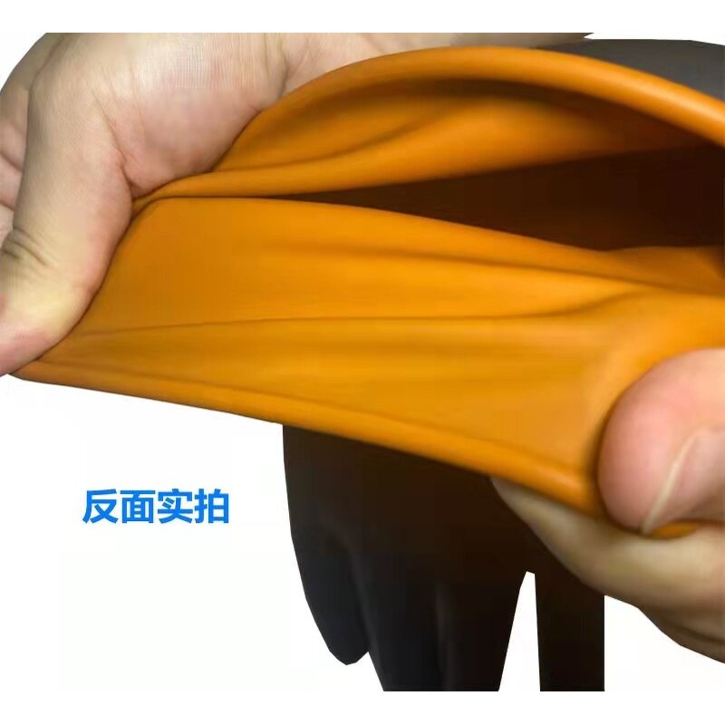 Industrial Latex Gloves Manufacturer - Industria Black Acid Chemical Resistant Waterproof