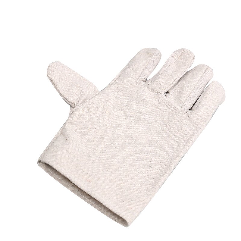 Work Gloves Manufacturer - Men's XL Anti-Slip Twill Canvas Palm Leather Nitrile Rubber Heat Resistant