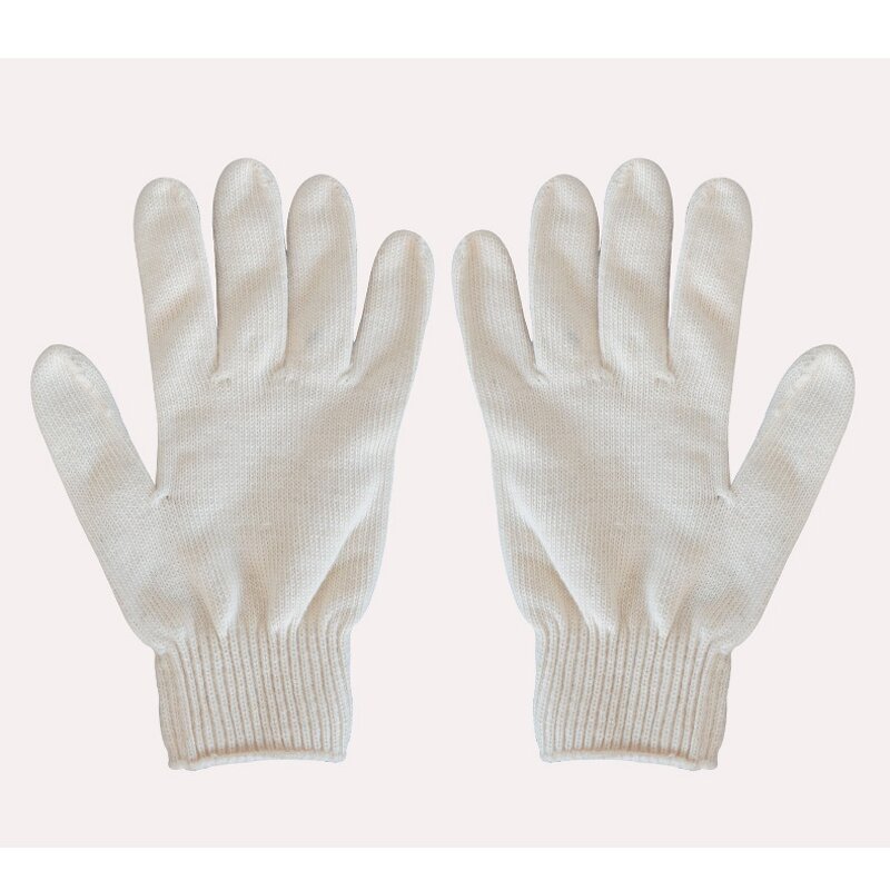 Work Gloves Manufacturer - Cotton Knitted 7/10 Gauge 70% Cotton Blend Elastic Cuff Durable 23cm for Light Duty Bulk