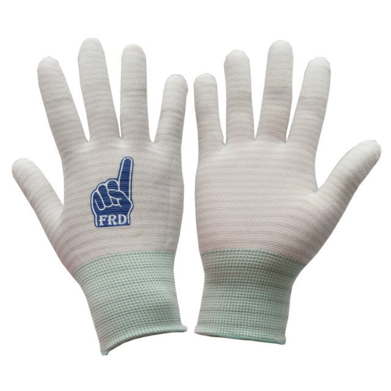 Work Gloves Manufacturer - FURUNDA FRDPU0917 PU Coated Top Finger & Palm Coated 13-Gauge Nylon Enhanced Grip Elastic Cuff