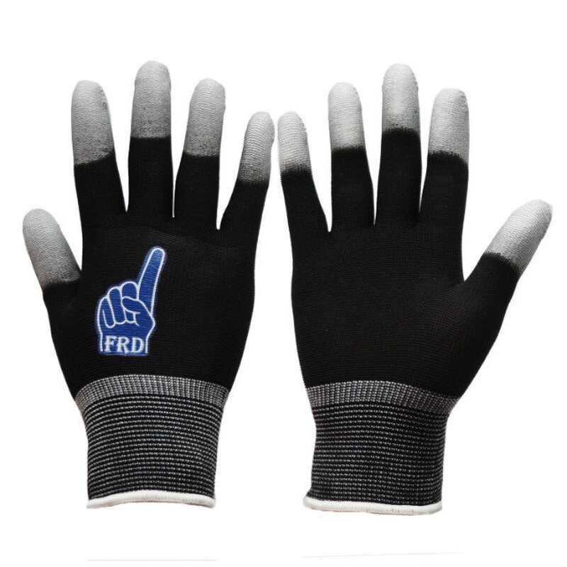 Work Gloves Manufacturer - Wholesale Price 13 Gauge PU Top Finger Coated Breathable Durable Anti-Slip for Assembly