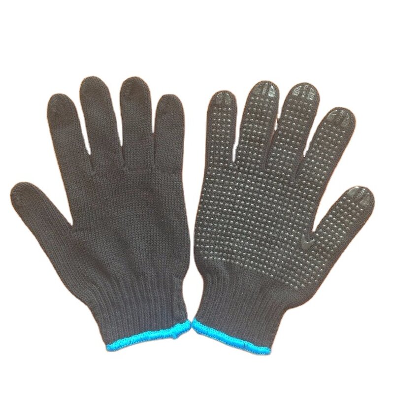Work Gloves Manufacturer - Construction Site Outdoor PVC Dotted Thickened Cotton Thread Non-slip Wear-resistant